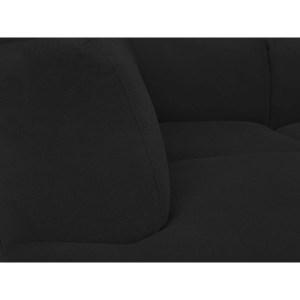 Melns stūra dīvāns Windsor & Co Sofas Orion, kreisais stūris-image-4