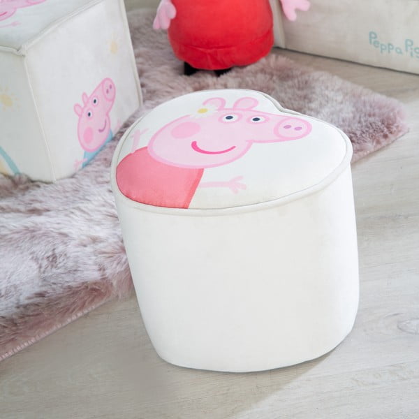 Balts samta bērnu pufs Peppa Pig – Roba-image-4