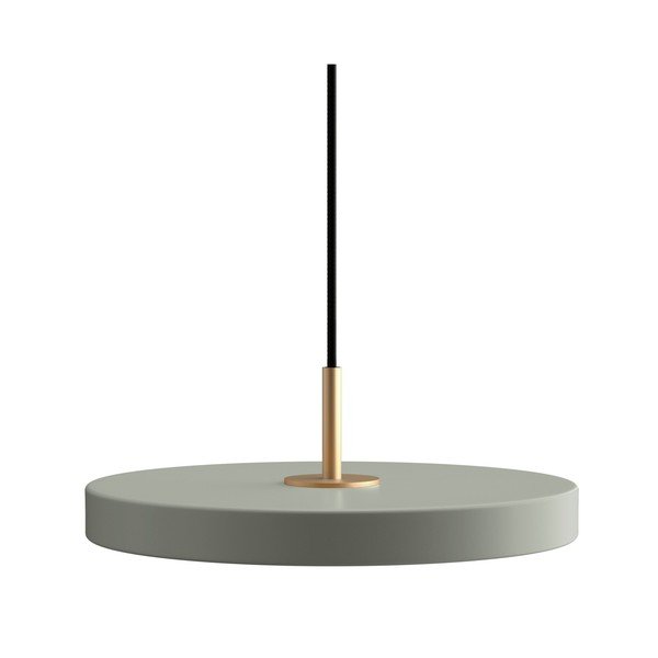 Salvijas zaļa metāla LED piekaramā lampa ar regulējamu spilgtumu un metāla abažūru ø 31 cm Asteria Plus – UMAGE