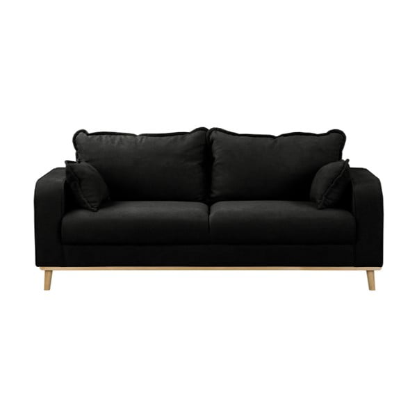 Melns dīvāns 193 cm Beata – Ropez