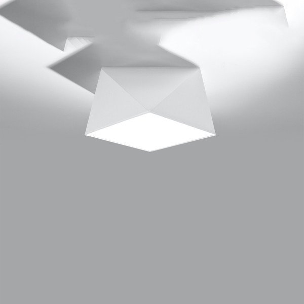 Balta griestu lampa 25x25 cm Koma – Sollux-image-2