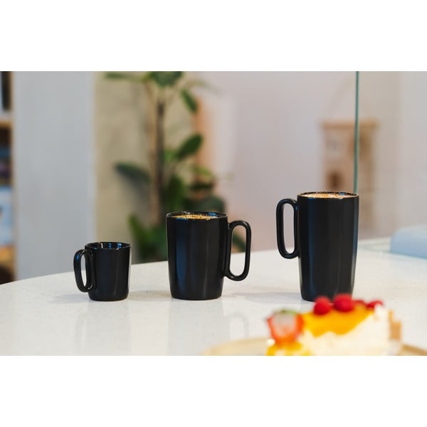 Melnas māla krūzes (2 gab.) 250 ml Fuori – Vialli Design-image-1