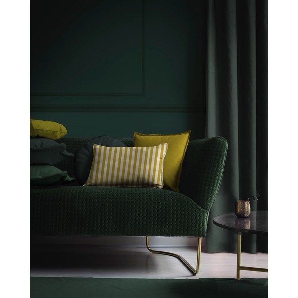 Dzeltens samta spilvens Velvet Atelier Tercio , 45 x 45 cm-image-1