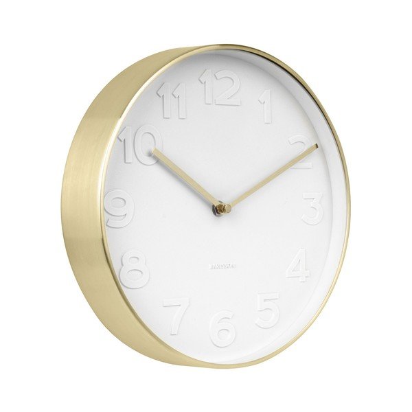 Sienas pulkstenis ar zelta detaļām Karlsson Stout, ⌀ 22 cm-image-1