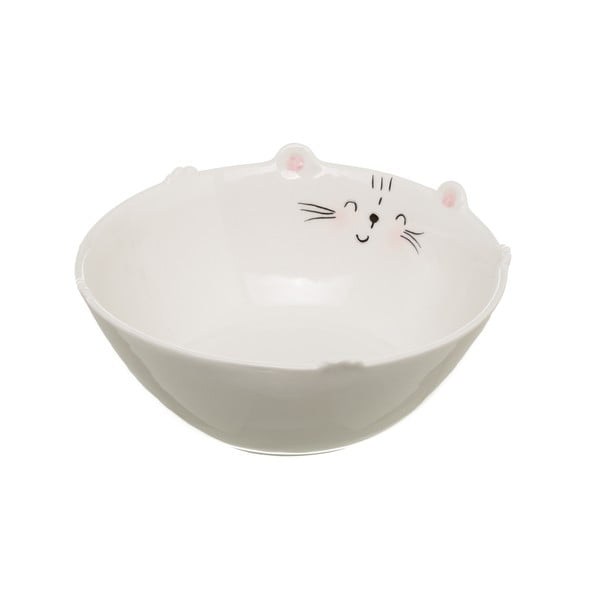 Balta porcelāna bļoda Unimasa Kitty, ⌀ 16,1 cm