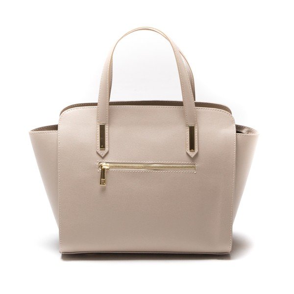 Luisa Vanini 421 ādas rokassomiņa, krēmkrāsas krāsā-image-1