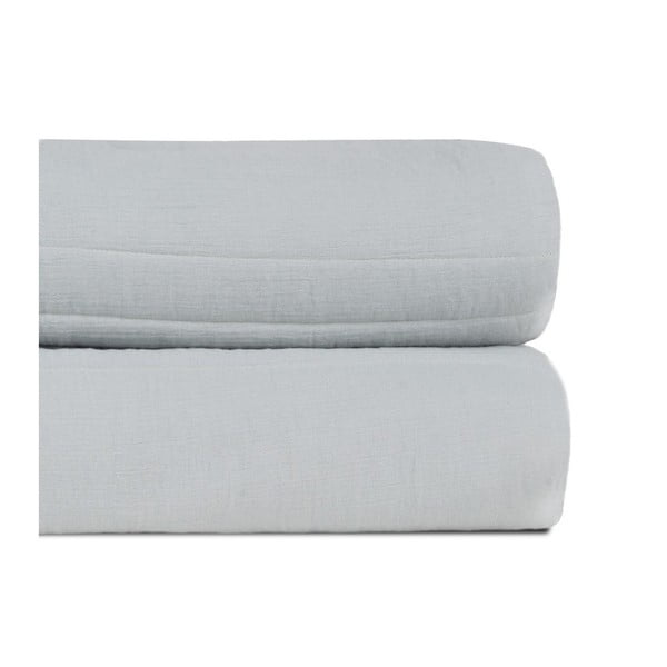 Dūmakaini zaļš stepēts gultas pārklājs 180x260 cm – Ixia