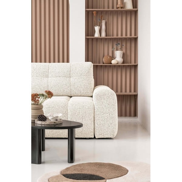 Krēmkrāsas salokāms modulārais stūra dīvāns ar uzglabāšanas vietu (ar kreiso stūri) Lulu – Miuform-image-4