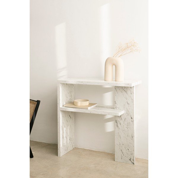 Balts konsoles galds 30x80 cm Dante – Really Nice Things-image-1