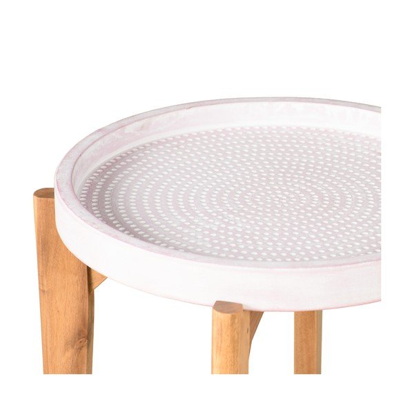 Dārza galds ar rozā betona plāksni Bonami Selection Bari, ø 55 cm-image-2
