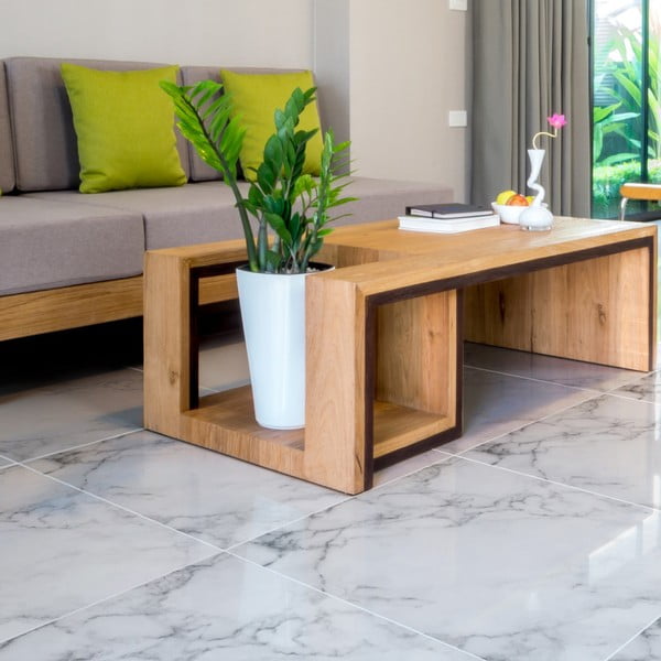 Grīdas uzlīme Ambiance Slab Stickers White Marble, 30 x 30 cm-image-1