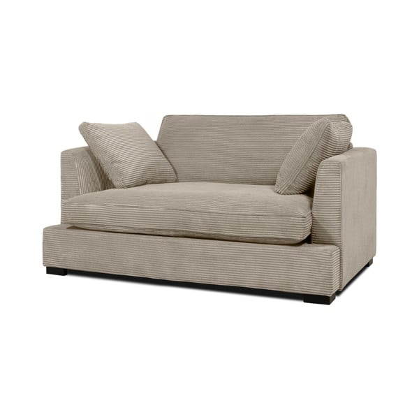 Bēšs velveta dīvāns 132 cm Mobby – Scandic-image-2