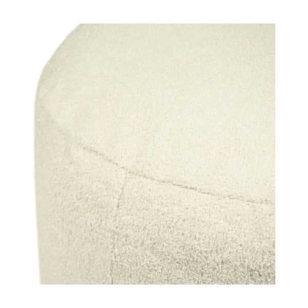 Krēmkrāsas pufs no buklē auduma Om 60 – SLOWDOWN-image-3