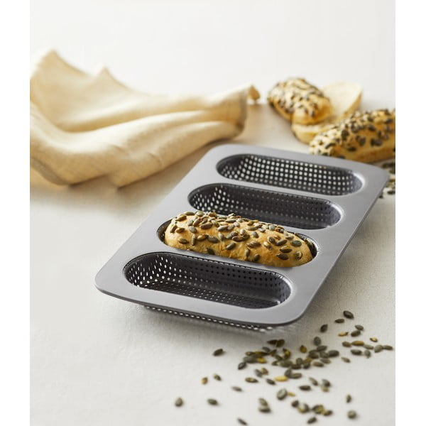 Tērauda cepšanas forma bagetēm 21,5x35 cm – Blomsterbergs-image-1