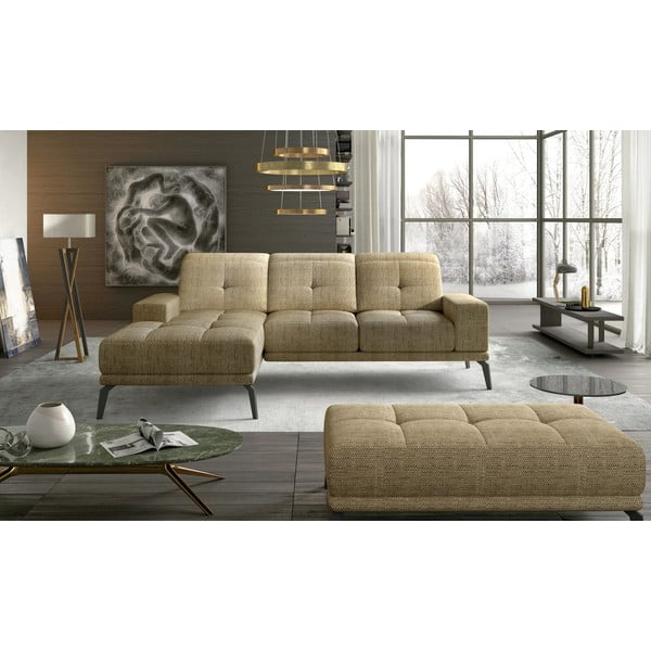 Bēšs stūra dīvāns (ar kreiso stūri/ar zvilni) Torrense – ELTAP-image-1