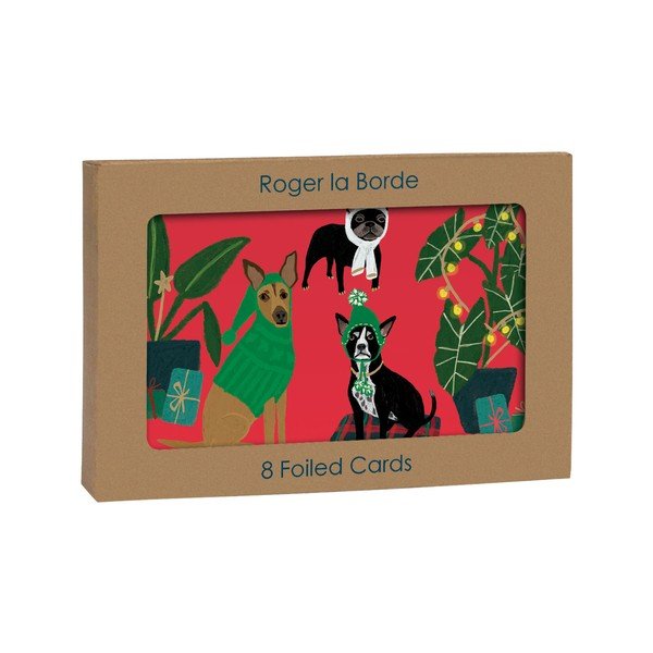 Apsveikumu kartītes (8 gab.) ar Ziemassvētku motīvu Cat and Dog Palais  – Roger la Borde-image-2