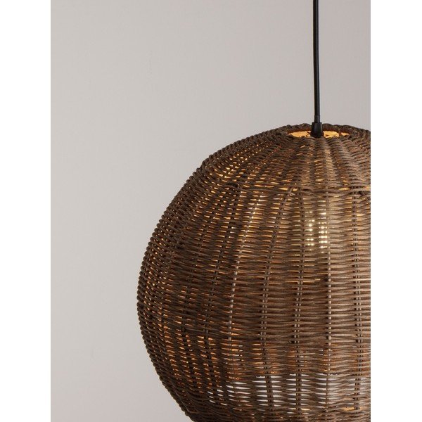 Dabīga toņa rotangpalmas piekaramā lampa ø 39 cm Rielo – Nova Luce-image-4