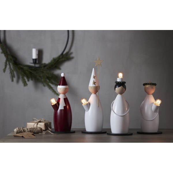 Balts gaismas dekors ar Ziemassvētku motīvu ø 12 cm Lucia Classic – Star Trading-image-4