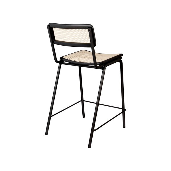 Melns/dabīga toņa bāra krēsls (2 gab.) 93,5 cm Jort – Zuiver-image-4