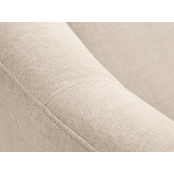 Bēšs samta asimetrisks dīvāns Mazzini Sofas Debbie, kreisais stūris-image-1