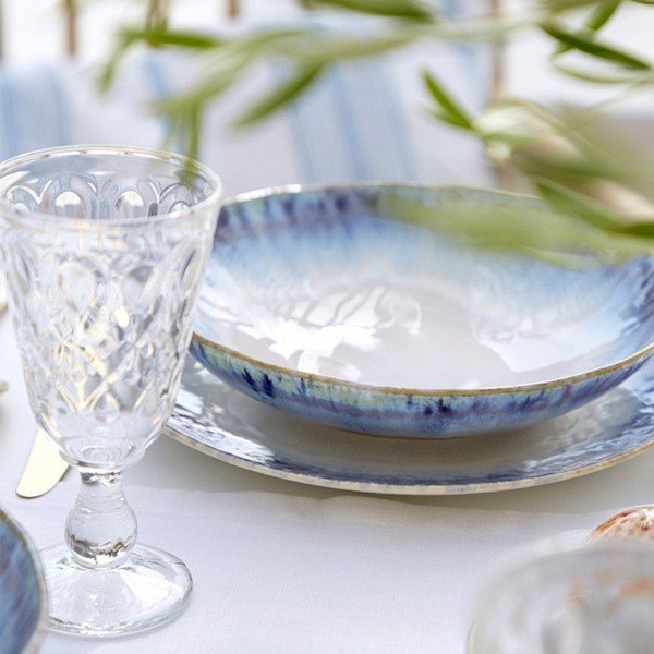 Zili balts keramikas šķīvis Costa Nova Brisa, ⌀ 26,5 cm-image-1