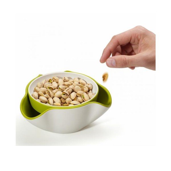 Divvietīgs trauks Double Dish, balts/pelēks-image-3