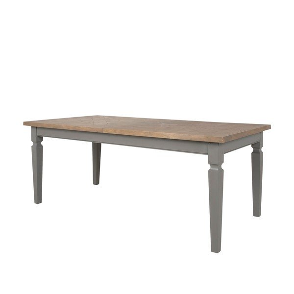 Pelēks izvelkamais pusdienu galds Canett Royal, 200 cm-image-2