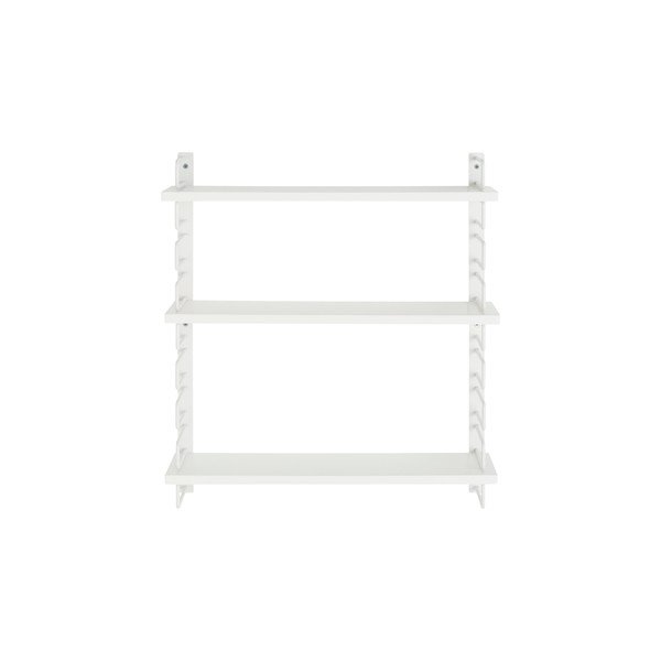 Balts daudzlīmeņu metāla sienas plaukts 54 cm Iseo – Ellos Home-image-2