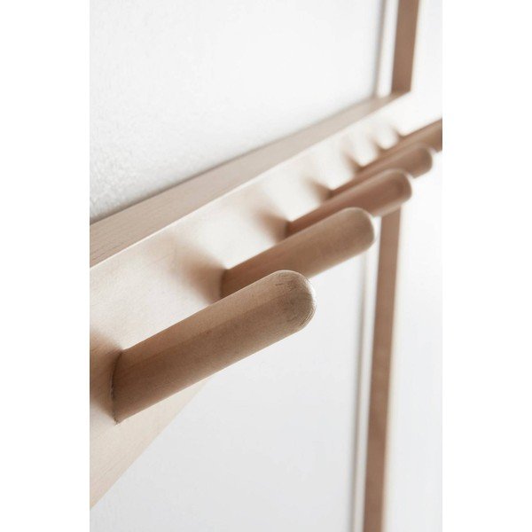 Gaiša dabīga toņa priedes masīvkoka priekšnama iekārta 75x190x32 cm Cole – Jotex-image-3