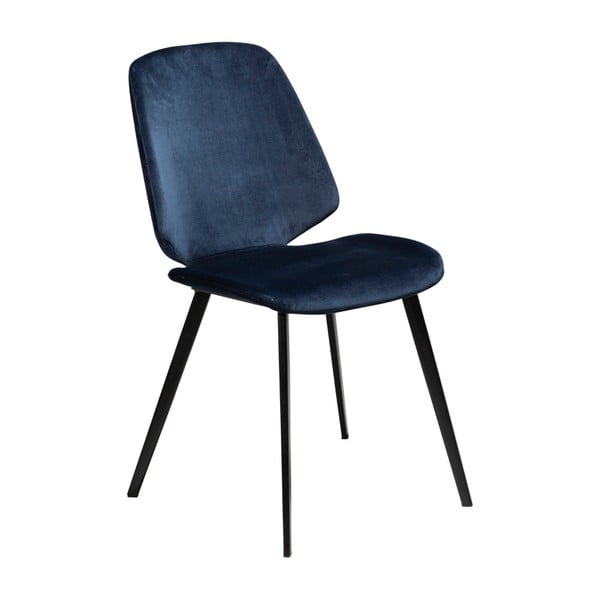 Tumši zils DAN-FORM Denmark Swing Velvet ēdamistabas krēsls