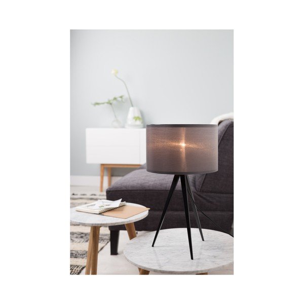 Melna/pelēku galda lampa Zuiver Tripod, ø 28 cm-image-4