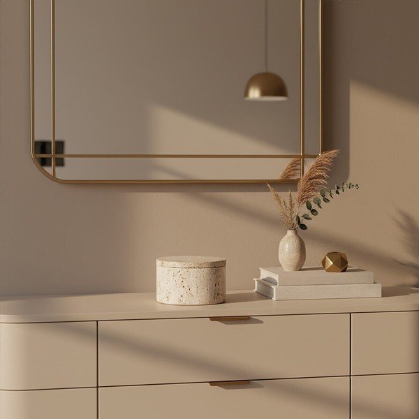 Dabīga toņa dekoratīva akmens uzglabāšanas kaste ø 14x8 cm Tibor – Premier Housewares-image-4
