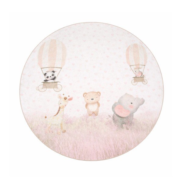 Mazgājams bērnu paklājs ø150 cm Dainty Animals – Mila Home