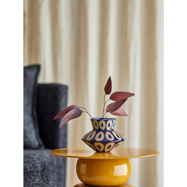 Zila akmensmasas rokām darināta vāze (augstums 12 cm) Bashir – Bloomingville-image-1