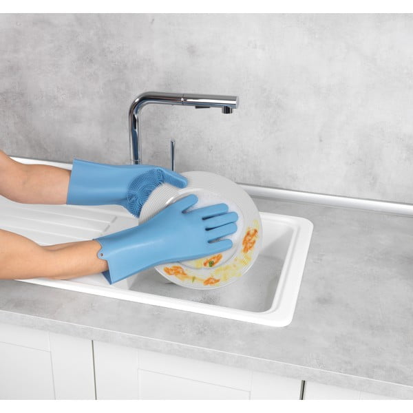 Slikona cimdu pāris trauku mazgāšanai Wenko Rena-image-3
