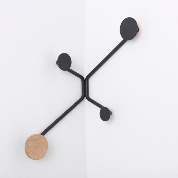 Melns stūra sienas pakaramais Gazzda Hook-image-2