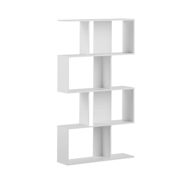 Balts grāmatu plaukts 89x165 cm Sigma - TemaHome -image-2