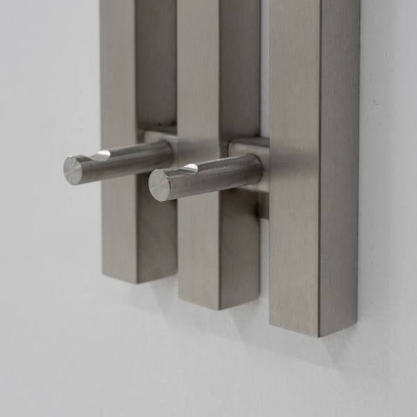 Sudraba krāsas metāla sienas pakaramais 65 cm Senza – Spinder Design-image-4