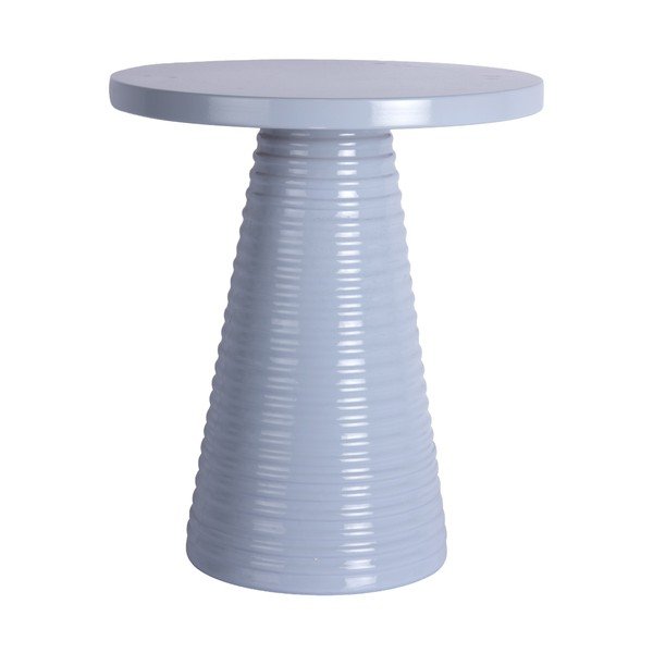 Metāla apaļš sānu galdiņš ø 40 cm Catania Ribbed – Leitmotiv