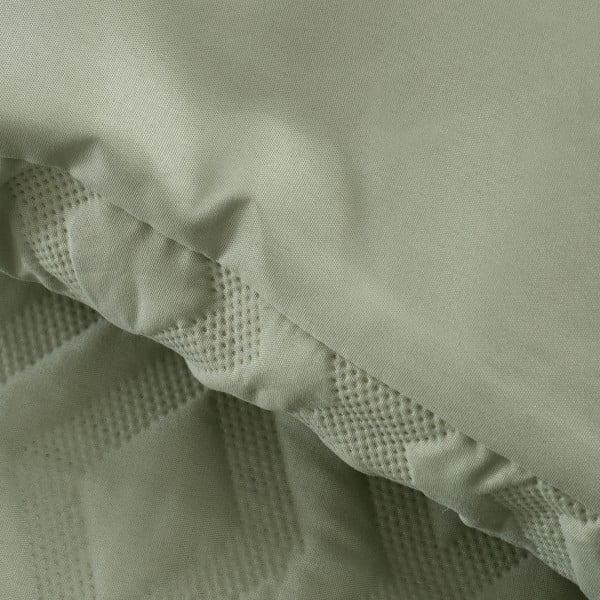 Zaļa vienguļamā gultas veļa 135x200 cm Jacob Geo – Catherine Lansfield-image-3