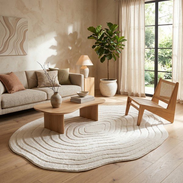 Krēmkrāsas paklājs 160x230 cm Pebble – ESTE-image-1