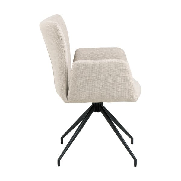 Bēši polsterēti ēdamistabas krēsli ar roku balstiem (2 gab.) Laura – Actona-image-4