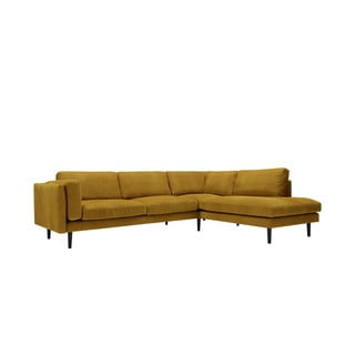 Tumši dzeltens stūra dīvāns Sigge – Sits