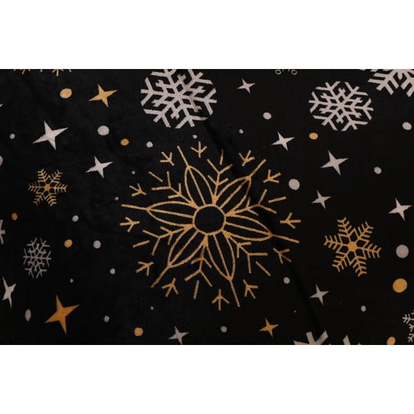 Melna vienvietīga mikroplīša gultas veļa 140x200 cm – My House-image-2