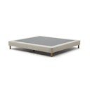 Bēša polsterēta divvietīga gulta 180x200 cm Ofelia – Kave Home