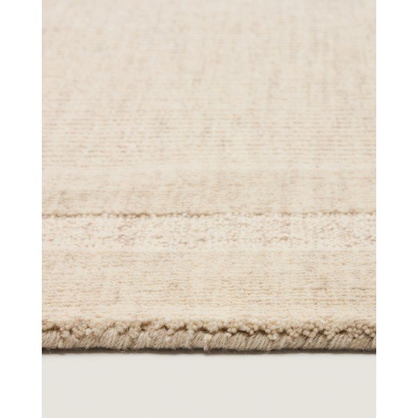 Krēmkrāsas ar rokām darināts vilnas paklājs 160x230 cm Dalena – Kave Home-image-2