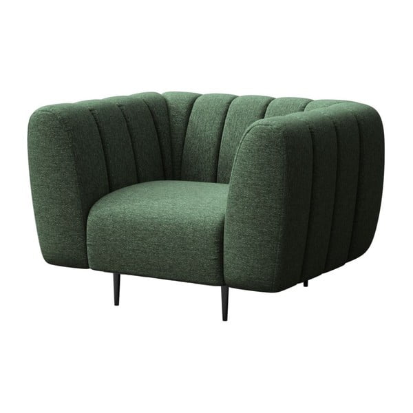 Tumši zaļš atpūtas krēsls Shel – Ghado-image-2