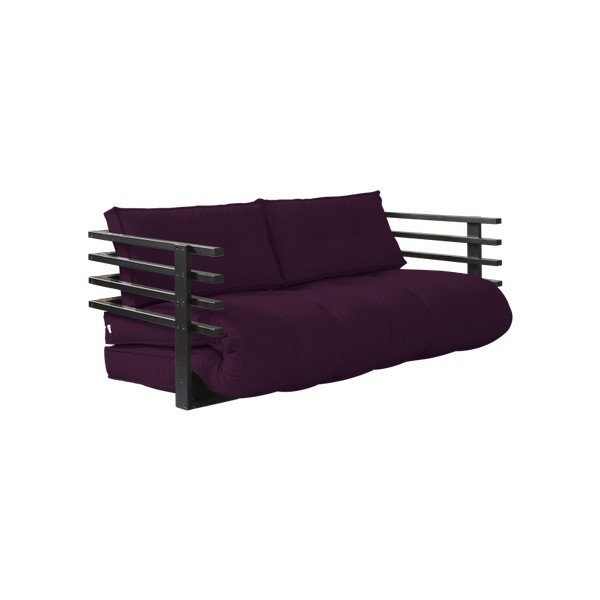 Mainīgs dīvāns Karup Funk Black/Purple Plum-image-1
