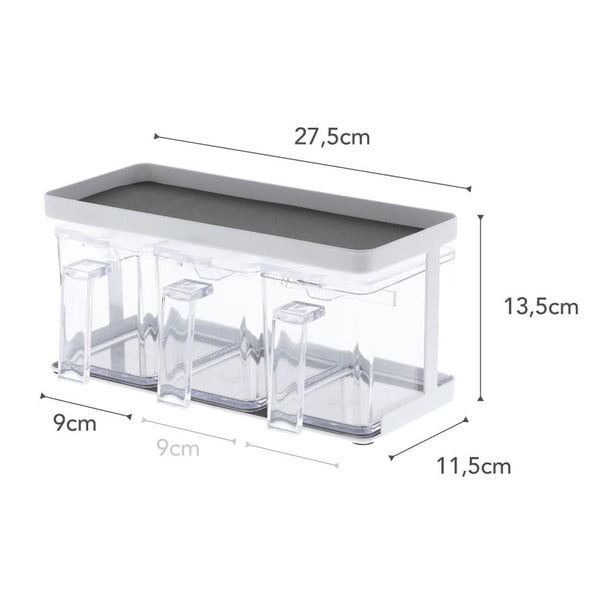 Konteineri (3 gab.) miltiem/beramiem produktiem Tower – YAMAZAKI-image-4