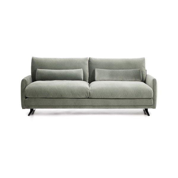 Zaļš samta dīvāns 210 cm Veliro – Kave Home
